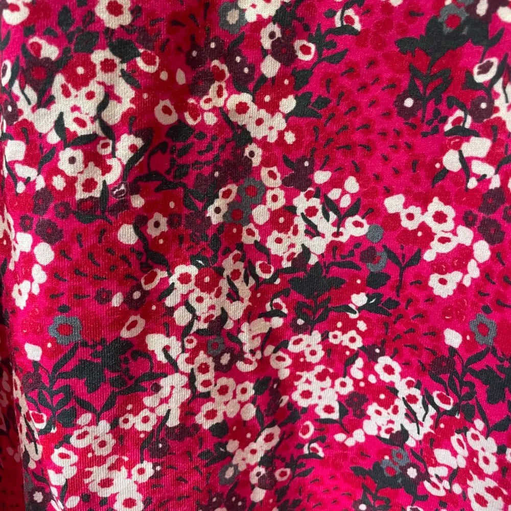 Ulla Popken Floral Pattern 28/30 Women's Tunic Top 100% Cotton - Picture 3 of 5